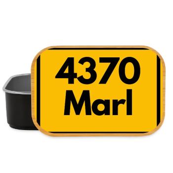 OLD POSTCODE POSTCODE RETRO 4370 MARL – NRW - Lunch Box - black - Front