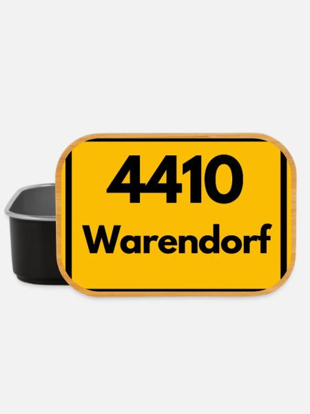 ALTE POSTLEITZAHL PLZ RETRO 4410 WARENDORF – NRW - Lunch Box - Schwarz