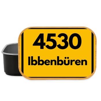 ALTE POSTLEITZAHL PLZ RETRO  4530 IBBENBÜREN  - Lunch Box - Schwarz - Vorne