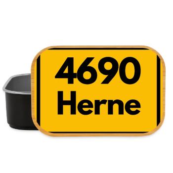 OLD POSTCODE POSTCODE RETRO 4690 HERNE – NRW - Lunch Box - black - Front