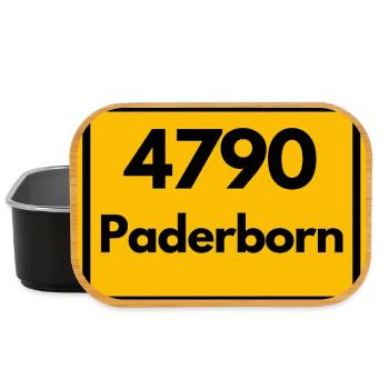 ANCIEN CODE POSTAL RETRO 4790 PADERBORN - Boîte à goûter - noir - Devant