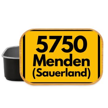 ALTE POSTLEITZAHL PLZ 5750 MENDEN (SAUERLAND) - Lunch Box - Schwarz - Vorne