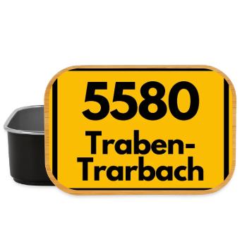 ALTE POSTLEITZAHL PLZ RETRO 5580 TRABEN-TRARBACH - Lunch Box - Schwarz - Vorne