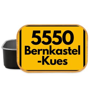 ALTE POSTLEITZAHL PLZ RETRO 5550 BERNKASTEL-KUES - Lunch Box - Schwarz - Vorne