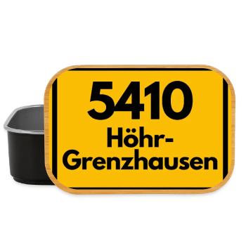 ALTE POSTLEITZAHL PLZ RETRO 5410 HÖHR-GRENZHAUSEN - Lunch Box - Schwarz - Vorne