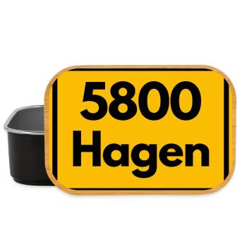ANCIEN CODE POSTAL RETRO 5800 HAGEN - Boîte à goûter - noir - Devant