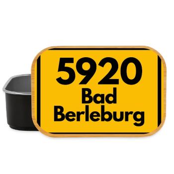 ALTE POSTLEITZAHL PLZ RETRO 5920 BAD BERLEBURG - Lunch Box - Schwarz - Vorne