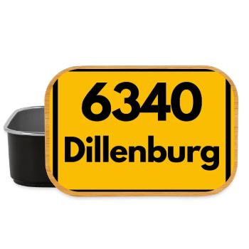 OLD POSTCODE POSTCODE RETRO 6340 DILLENBURG HEIMAT - Lunch Box - black - Front