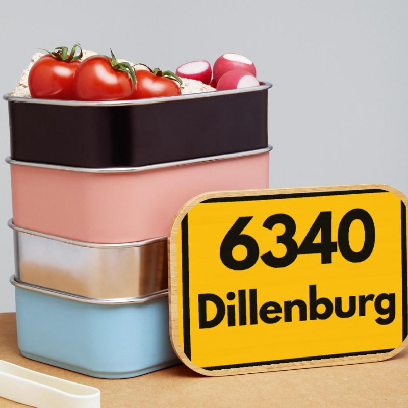 OLD POSTCODE POSTCODE RETRO 6340 DILLENBURG HEIMAT Lunch Box