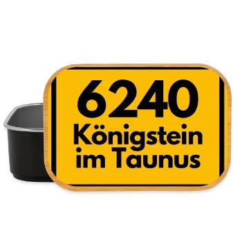 ALTE POSTLEITZAHL PLZ 6240 KÖNIGSTEIN TAUNUS  - Lunch Box - Schwarz - Vorne