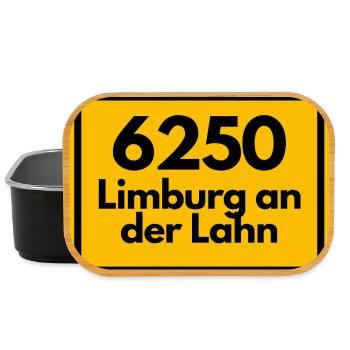 ALTE POSTLEITZAHL PLZ 6250 LIMBURG AN DER LAHN - Lunch Box - Schwarz - Vorne