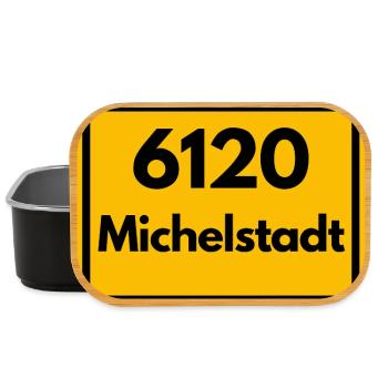 ALTE POSTLEITZAHL PLZ RETRO 6120 MICHELSTADT HEIMA - Lunch Box - Schwarz - Vorne