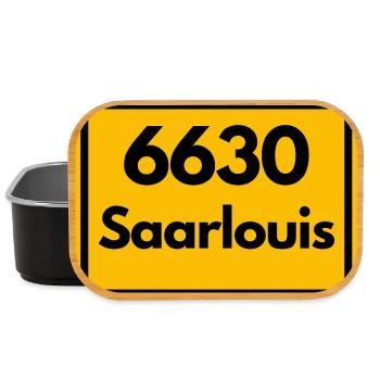 ANCIEN CODE POSTAL RÉTRO 6630 SAARLOUIS HEIMAT - Boîte à goûter - noir - Devant