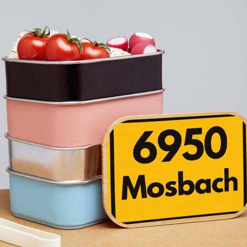 OLD POSTCODE POSTCODE RETRO 6950 MOSBACH HEIMAT BW Lunch Box