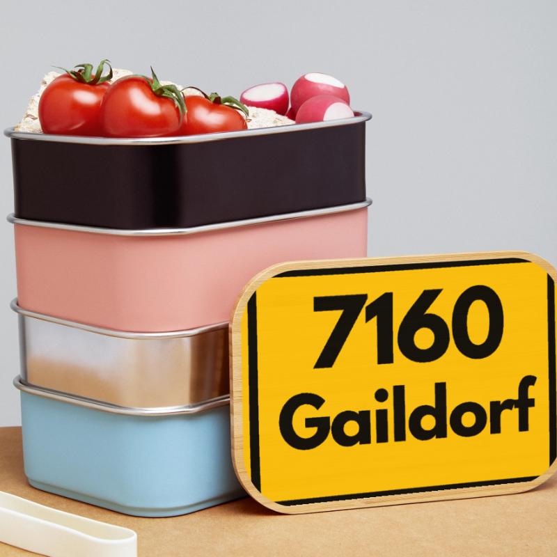 OLD POSTCODE POSTCODE RETRO 7160 GAILDORF HEIMAT Lunch Box