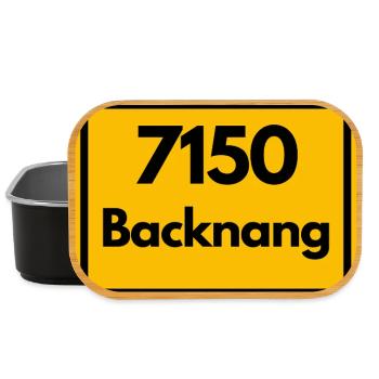 OLD POSTCODE POSTCODE RETRO 7150 BACKNANG HEIMAT - Lunch Box - black - Front