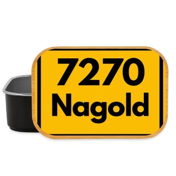 OLD POSTCODE POSTCODE 7270 NAGOLD HEIMATSTOLZ - Lunch Box - black - Front