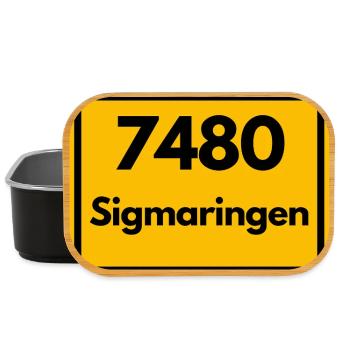 OLD POSTCODE RETRO 7480 SIGMARINGEN HEIMAT - Lunch Box - black - Front