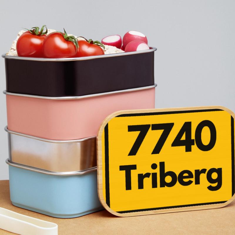 OLD POSTCODE ZIP CODE RETRO 7740 TRIBERG HEIMAT Lunch Box