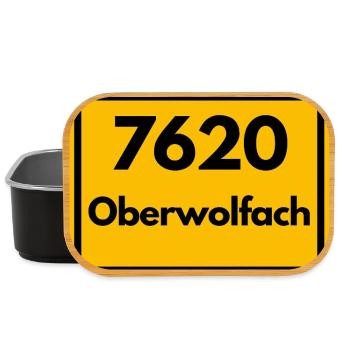 ALTE POSTLEITZAHL PLZ RETRO 7620 OBERWOLFACH  - Lunch Box - Schwarz - Vorne