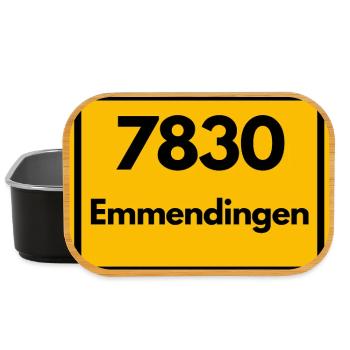 ALTE POSTLEITZAHL PLZ RETRO 7830 EMMENDINGEN  - Lunch Box - Schwarz - Vorne