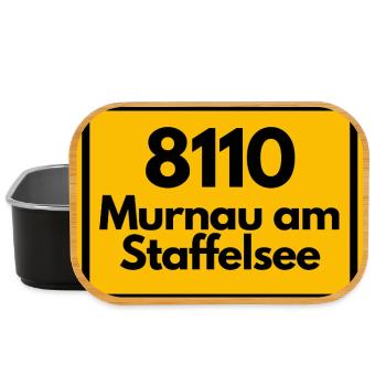 ALTE POSTLEITZAHL PLZ RETRO 8110 MURNAU STAFFELSEE - Lunch Box - Schwarz - Vorne