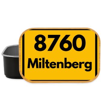 OLD POSTCODE ZIP CODE RETRO 8760 MILTENBERG HEIMAT - Lunch Box - black - Front