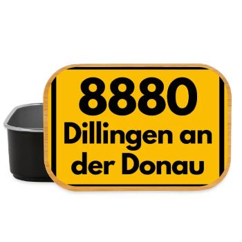 ALTE POSTLEITZAHL PLZ 8880 DILLINGEN AN DER DONAU  - Lunch Box - Schwarz - Vorne