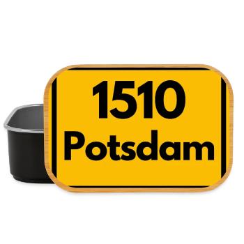 ALTE POSTLEITZAHL PLZ RETRO 1510 POTSDAM HEIMAT - Lunch Box - Schwarz - Vorne