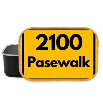 OLD POSTCODE POSTCODE RETRO 2100 PASEWALK HEIMAT - Lunch Box - black - Front