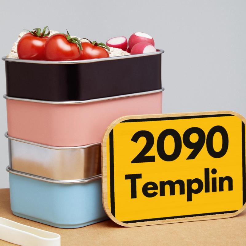 OLD POSTCODE POSTCODE RETRO 2090 TEMPLIN HEIMAT Lunch Box
