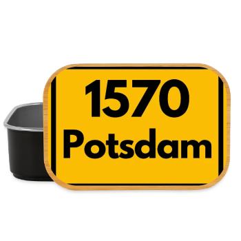 OLD POSTCODE POSTCODE RETRO 1570 POTSDAM HEIMAT - Lunch Box - black - Front
