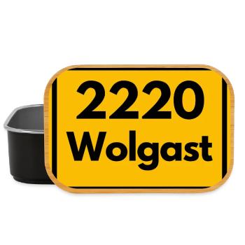 OLD POSTCODE POSTCODE RETRO 2220 WOLGAST HEIMAT - Lunch Box - black - Front