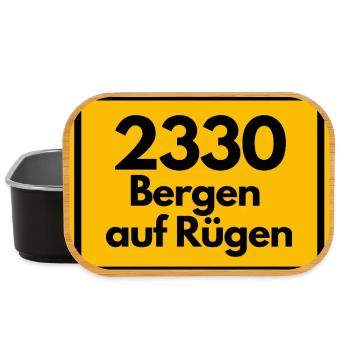 ANCIEN CODE POSTAL 2330 BERGEN AUF RÜGEN HEIMAT - Boîte à goûter - noir - Devant