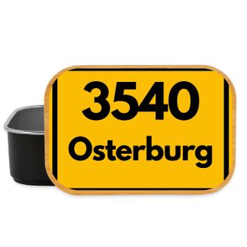 ALTE POSTLEITZAHL PLZ 3540 OSTERBURG HEIMATSTOLZ - Lunch Box - Schwarz - Vorne
