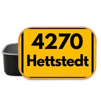 ANCIEN CODE POSTAL 4270 HETTSTEDT HEIMATSTOLZ - Boîte à goûter - noir - Devant