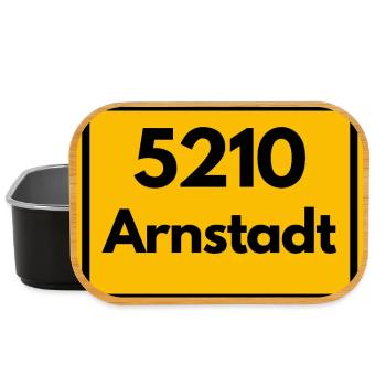 ANCIEN CODE POSTAL 5210 Arnstadt Bachstadt - Boîte à goûter - noir - Devant