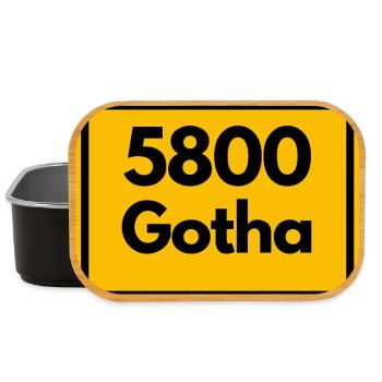 ANCIEN CODE POSTAL 5800 GOTHA HEIMATSTOLZ ORIGINAL - Boîte à goûter - noir - Devant