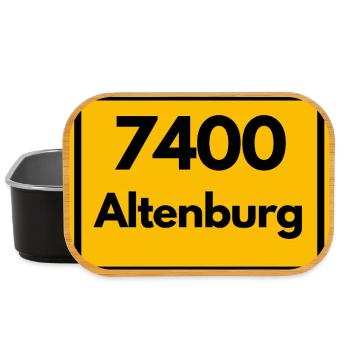 ANCIEN CODE POSTAL RETRO 7400 ALTENBURG - Boîte à goûter - noir - Devant
