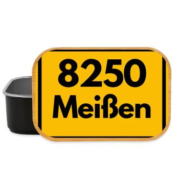 8250 SAXONY 01662 MEISSEN OLD POSTCODE ZIP CODE - Lunch Box - black - Front