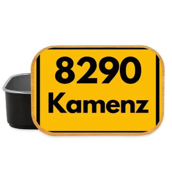 8290 SACHSEN 01917 KAMENZ ALTE POSTLEITZAHL PLZ - Lunch Box - Schwarz - Vorne