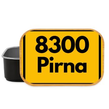 ALTE POSTLEITZAHL PLZ  8300 PIRNA PLZ SACHSEN - Lunch Box - Schwarz - Vorne