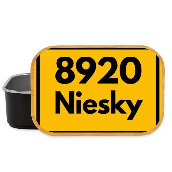 8920 02906 NIESKY SACHSEN 8920  ALTE POSTLEITZAHL  - Lunch Box - Schwarz - Vorne