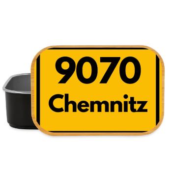 ALTE POSTLEITZAHL 9070 SACHSEN CHEMNITZ - Lunch Box - Schwarz - Vorne