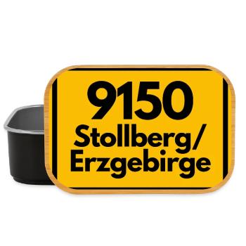 ALTE POSTLEITZAHL 9150 STOLLBERG/ERZGEBIRGE - Lunch Box - Schwarz - Vorne