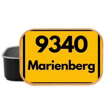 ALTE POSTLEITZAHL PLZ 9340 09496 MARIENBERG SACHSE - Lunch Box - Schwarz - Vorne