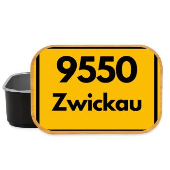ANCIEN CODE POSTAL SAXE 9550 08060 ZWICKAU - Boîte à goûter - noir - Devant