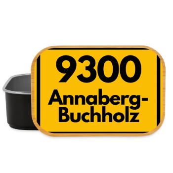 9300 ALTE POSTLEITZAHL PLZ 09456 ANNABERG-BUCHHOLZ - Lunch Box - Schwarz - Vorne
