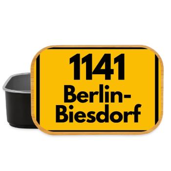 1141 BERLIN-BIESDORF DDR RETRO OSTALGIE - Lunch Box - Schwarz - Vorne