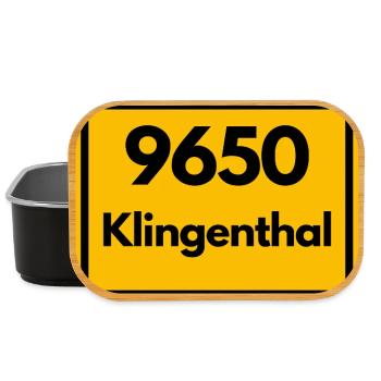 ANCIEN CODE POSTAL 9650 KLINGENTHAL SAXONY - Boîte à goûter - noir - Devant